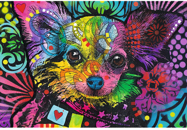 Trefl Holzpuzzle Buntes Hündchen 500 Elemente