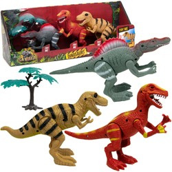 Dinosaurier-Figurenset mit Licht und Geräuschen 3 Stück
