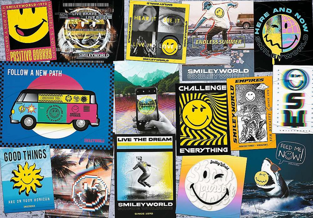 Smiley World Puzzle 1000 Teile Live positiv!