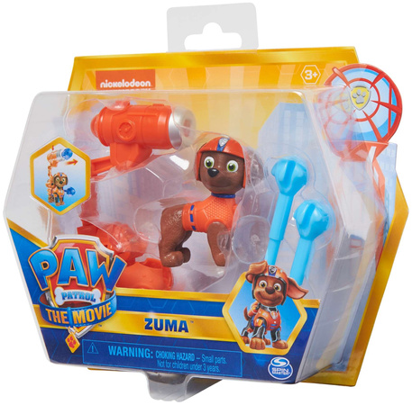 Paw Patrol Die Movie figur Zuma mit Abschussvorrichtung