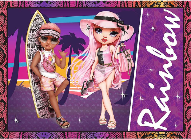 Puzzle 4in1 Modne Puppen Rainbow High 207 Teile