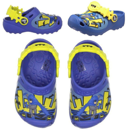 Crocs Classic Caped Crusader Sea Blue Kinder-Flip-Flops von Batmanem