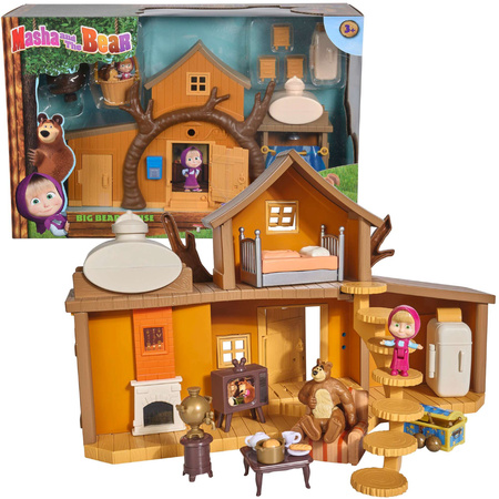 Simba Masha und der Bär Großes zweistöckiges Haus von Misha Bear mit Sound
