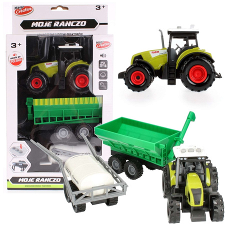 Set Moje Ranch Traktor + Anhänger Licht/Sound