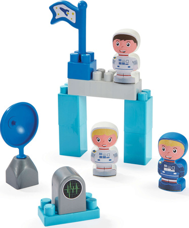 Ecoiffier Abrick Space Hauptquartier Blöcke 23 Stück Rakete