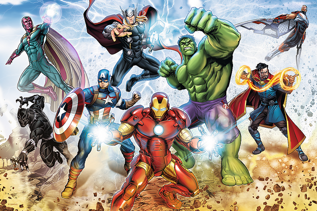 Puzzle Avengers bereit, die Welt zu retten 160 Elemente Trefl 15368