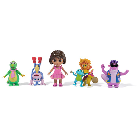Dora Meets the World Set mit 5 Fantasie-Figuren