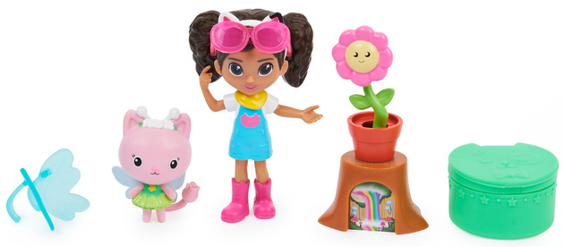 Gabby's Dollhouse bewegliche Figur Gabi Fairy Garden und Zubehör Spin Master