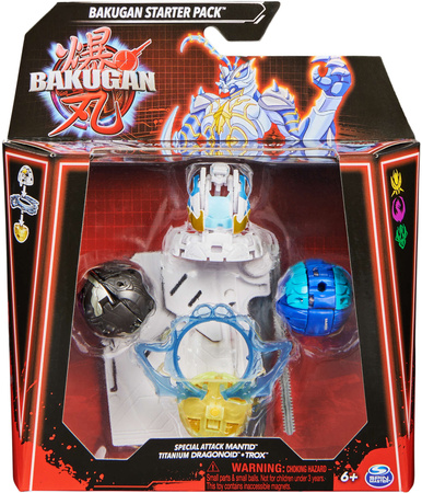 Bakugan Starter-Set mit 3 Sammelfiguren Special Attack Mantid Titanium Dragonoid Trox Spin Master