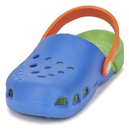 Crocs Kids Electro Sea Blue Lime Blaugrüne Flip-Flops für Kinder
