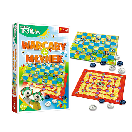 Spiel The Treflik Family Checkers + Grinder Spielset 01920 Trefl