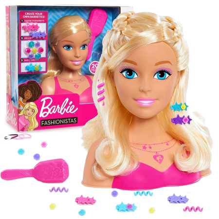 Styling Kopf Friseur Puppe Barbie Friseur + Zubehör