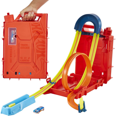 Hot Wheels Stuntkanister-Set + Spielzeugauto
