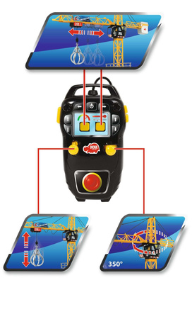 Dickie Construction Großer lenkbarer Kran 120 cm Mega Crane