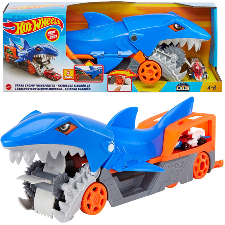 Hot Wheels City Shark Transporter Set + Fahrzeug