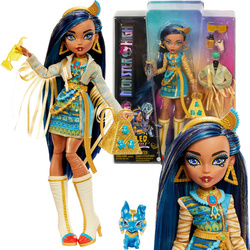 Monster High Cleo de Nile große Puppe 30 cm + Zubehör Haustier Kleidung Vogelscheuche
