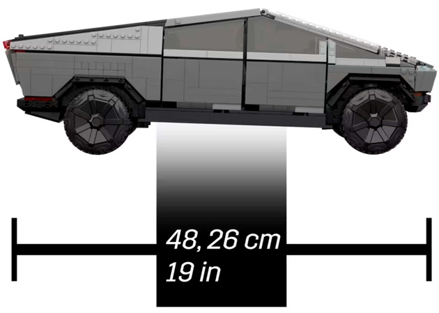 Tesla Cybertruck Mega-Baustein-Set 3283 Teile 48 cm