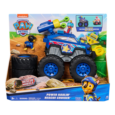 Paw Patrol Rescue Cruiser Großes Set blau Geländewagen Power Haulin Chase Light Sound