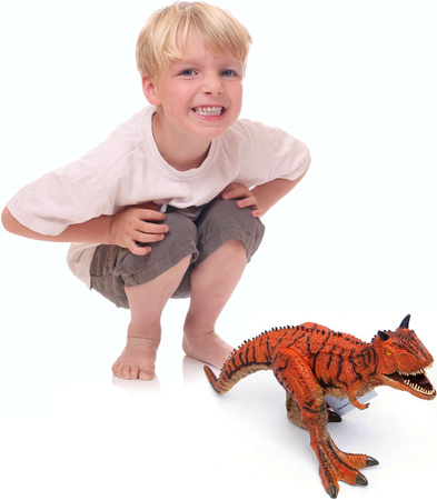 Carnotaurus Dinosaurier Figur beweglicher Mund