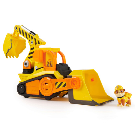 Paw Patrol Rubble und seine Crew Bulldozer mit beweglichen Teilen Fahrzeug mit Licht und Sound