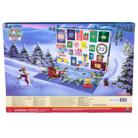 Paw Patrol Adventskalender 24 Überraschungstierfiguren + Winterzubehör