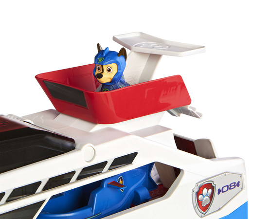 Paw Patrol Aqua Pups Wal-Wasser-Patrouillenboot + Chase-Figur, Fahrzeug