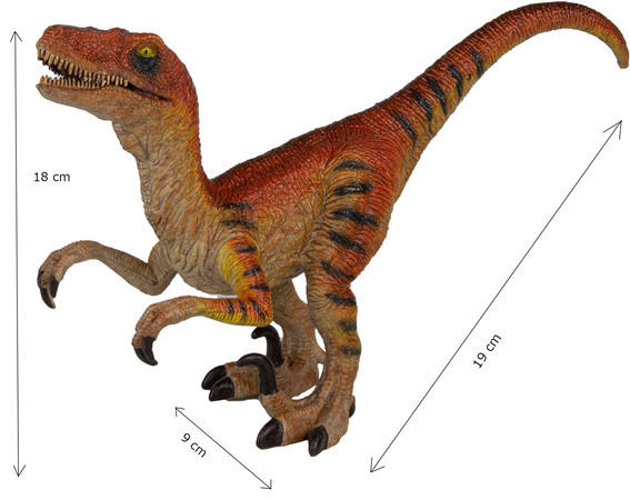 Dinosaurier Figur Velociraptor beweglichen Mund und Pfoten