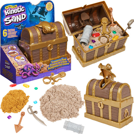 Kinetic Sand kinetischer Sand Schatzsuche Schatztruhe Zubehör