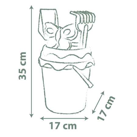 Eimer und Gießkanne mit Mickey und Minnie Sandzubehör