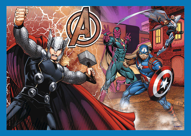 Trefl Puzzle 4in1 Marvel Brave Avengers