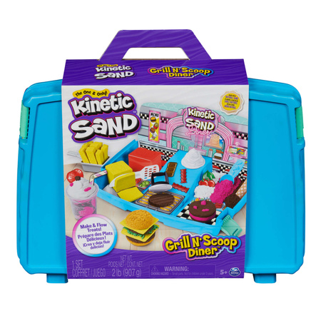 Kinetic Sand Kunststoff Kinetic Sand Kit Koffer Grill N'Scoop Diner
