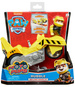 Paw Patrol 2-in-1 Rubble Deluxe Moto Pups Motopies Gelbes Motorradfahrzeug + Figur