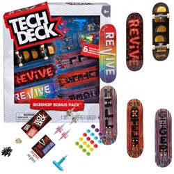 Tech Deck Set Sk8Shop 6 Skateboard Bonus Pack Revive + Zubehör