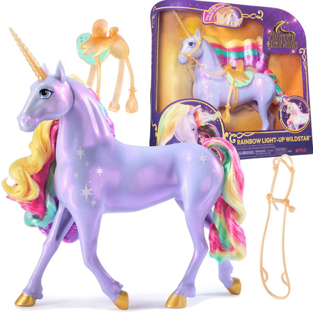 Einhorn Akademie Regenbogen leuchtende Einhorn Set Wildstar Figur Licht Klang Einhorn Akademie