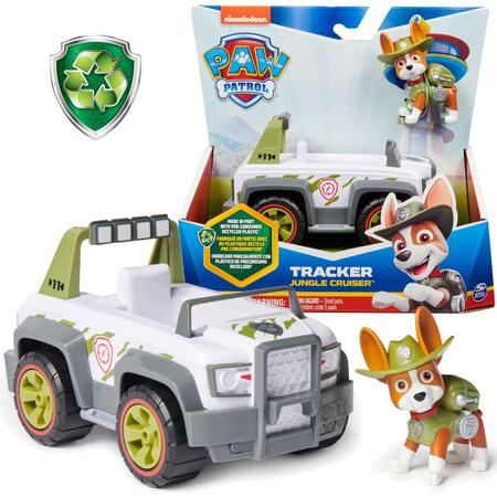 Paw Patrol 2-in-1 Tracker eco Fahrzeug mit Figur