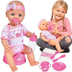 New Born Baby Funktionelle Babypuppe trinkt pinkeln 43 cm