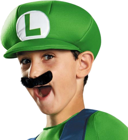 Super Mario grünes Kostüm, Karnevalskostüm verkleiden Luigi 127-136 cm 7-8 Jahre alt