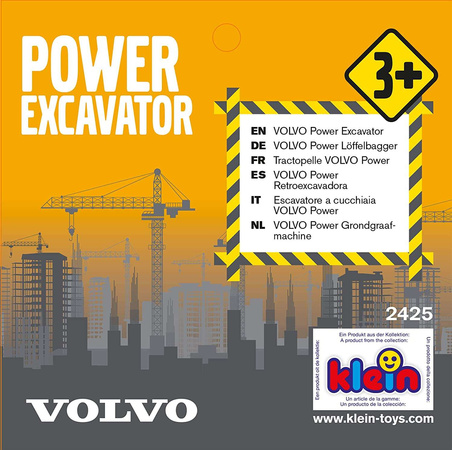 Baggi Volvo 1:24 Klein Baufahrzeug Maschine für Kinder