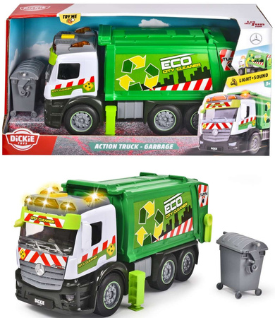 Dickie Eco Mercedes-Müllwagen Licht/Ton