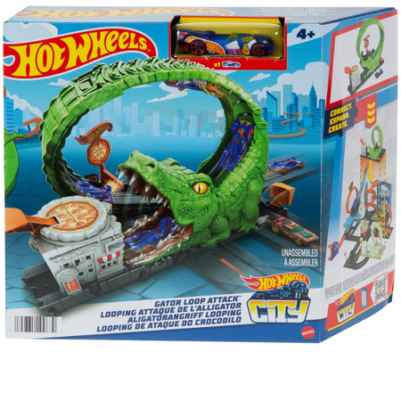 Hot Wheels City Crocodile Loop Set + Fahrzeug