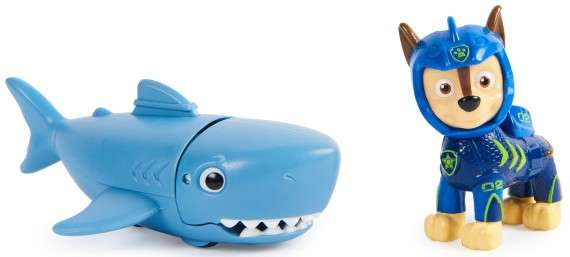 Paw Patrol Aqua Pups Set mit Chase Figur und Hai