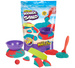 Kinetischer Sand Kinetic Sand Mo ld 'n Flow 2 Farben + 3 Zubehörteile
