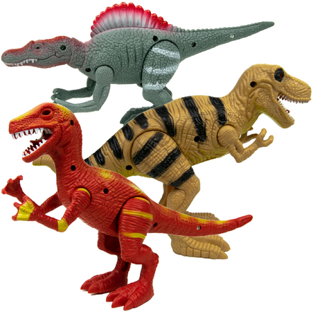 Dinosaurier-Figurenset mit Licht und Geräuschen 3 Stück