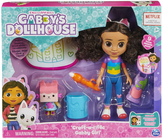 Gabi's Cat's House Art Set 20 cm Puppe und Tectotron Figur Wassermalerei