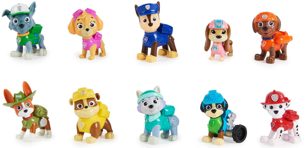 Spin Master Paw Patrol Geschenkset mit 10 Hundefiguren Action Pack Pups Figuren