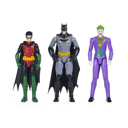 Großes 3-in-1 DC Comics Set Großfiguren Batman, Robin, Joker 30 cm