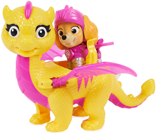 Paw Patrol Rescue Knights Ritter von Skye-Figur und Scorch-Drache
