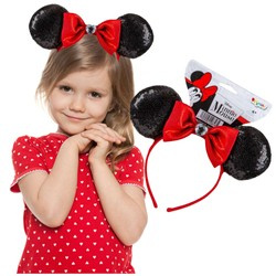 Disney Minnie Maus Kostüm, Pailletten-Haarband mit Schleife