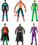Großes 6-in-1 DC Comics Großfiguren-Set Batman, Robin, Nightwing, Joker, Riddler, Copperhead 28 cm 3+