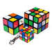 3W1 Set Original klassisches Rubik's Cube Puzzle Spielzeug Mini-Würfelpuzzle Schlüsselanhänger Rubik's (2 Würfel + Schlüsselanhänger)